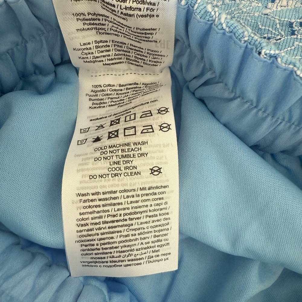 NWT Vero Moda Blue Lace Shorts - Picture 5 of 7